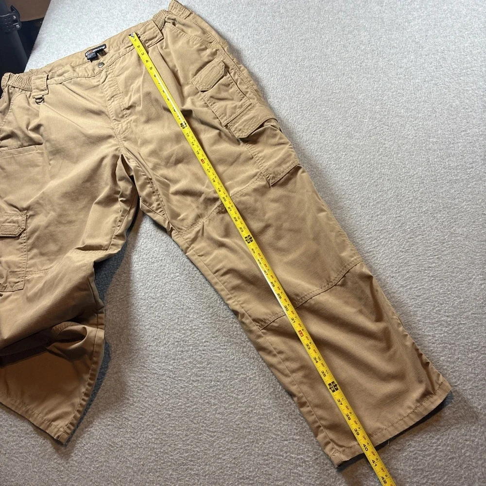 5.11 Tactical Men's 42x30 Double Knee Khaki Pants Hiking Outdoors Cargo Pockets
